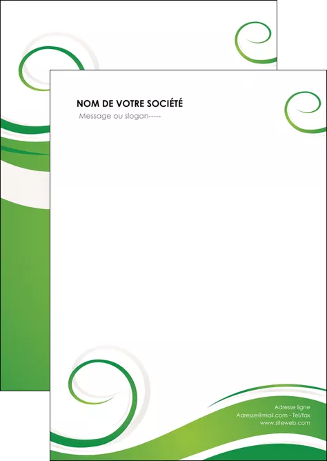 impression flyers fleuriste et jardinage texture structure design MIFBE43655