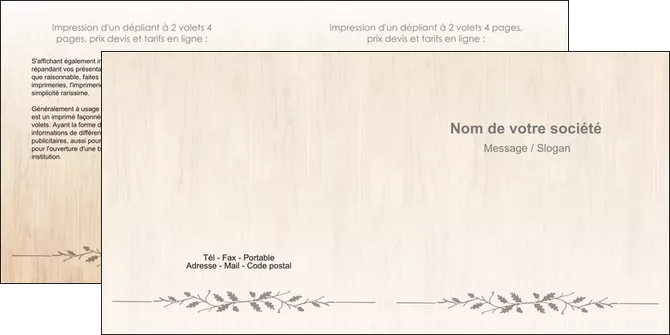 modele depliant 2 volets  4 pages  texture contexture structure MLGI44167