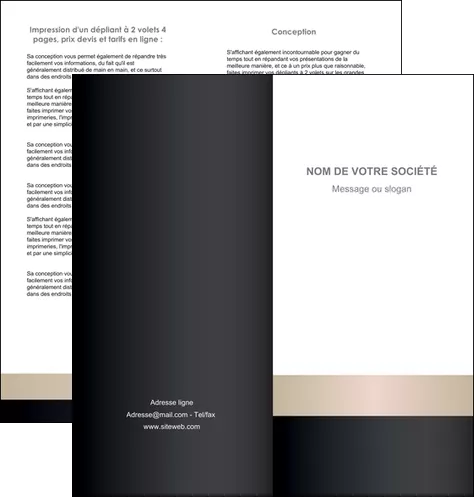 imprimerie depliant 2 volets  4 pages  texture contexture structure MIFCH44227