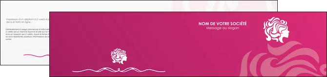 creation graphique en ligne depliant 2 volets  4 pages  centre esthetique  coiffure salon salon de coiffure MLIGLU44445