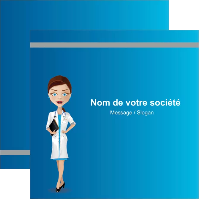 creation graphique en ligne flyers infirmier infirmiere medecin docteur infirmier MLGI44805
