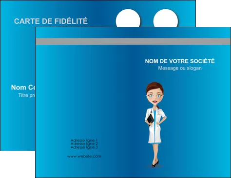 personnaliser maquette carte de visite infirmier infirmiere medecin docteur infirmier MIFCH44831