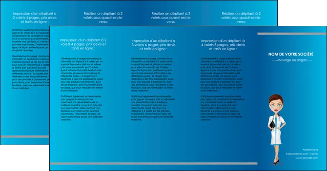 creation graphique en ligne depliant 4 volets  8 pages  infirmier infirmiere medecin docteur infirmier MIFLU44843