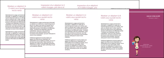 imprimerie depliant 4 volets  8 pages  bar et cafe et pub serveuse restaurant restaurateur MLGI44847