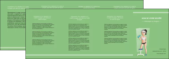 realiser depliant 4 volets  8 pages  sport sport sportive salle de sport MLGI45179