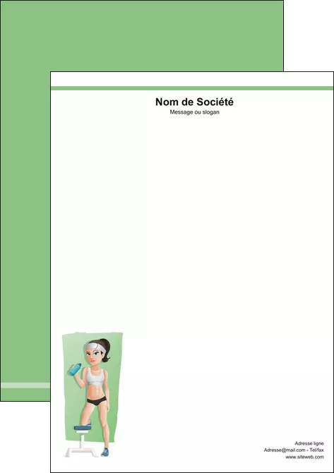 faire tete de lettre sport sport sportive salle de sport MIFCH45189