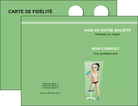 cree carte de visite sport sport sportive salle de sport MID45213