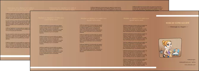 imprimerie depliant 4 volets  8 pages  menagere femme femme au foyer MLGI45371
