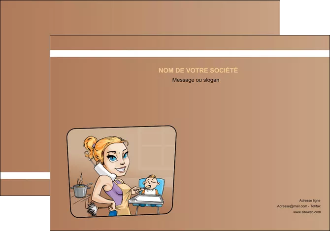 imprimerie affiche menagere femme femme au foyer MLIGLU45391