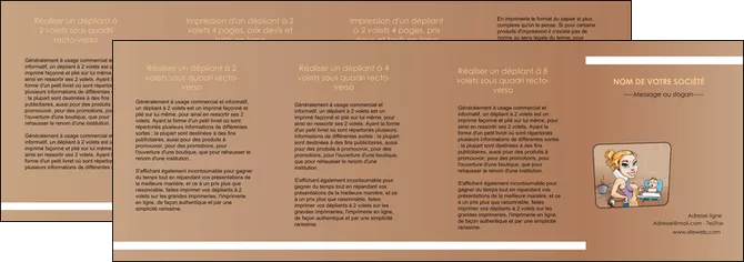 realiser depliant 4 volets  8 pages  menagere femme femme au foyer MLIGLU45419
