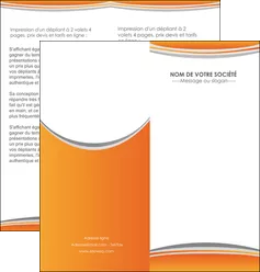 faire modele a imprimer depliant 2 volets  4 pages  standard design abstrait MIFBE45571
