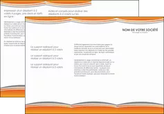 realiser depliant 3 volets  6 pages  standard design abstrait MIFBE45577