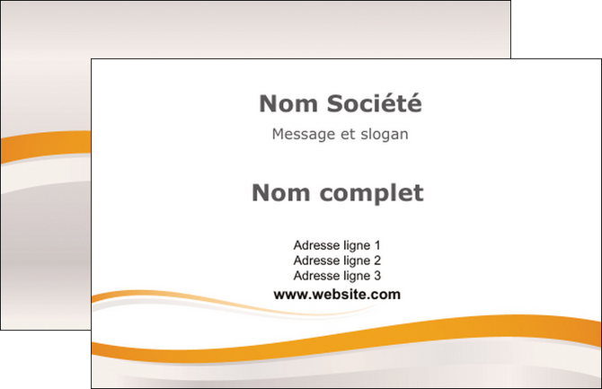 exemple carte de visite standard design abstrait MIFBE45663