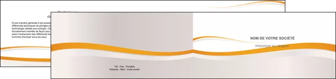 creation graphique en ligne depliant 2 volets  4 pages  standard design abstrait MIFBE45667
