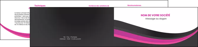 imprimerie depliant 2 volets  4 pages  standard texture structure MIFBE45899