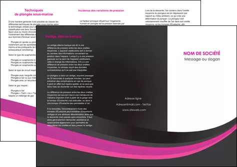 imprimer depliant 3 volets  6 pages  standard texture structure MID45915