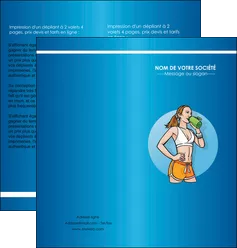 exemple depliant 2 volets  4 pages  sport salle de sport salle de musculation sport MLGI45935