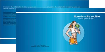 realiser depliant 2 volets  4 pages  sport salle de sport salle de musculation sport MLGI45947