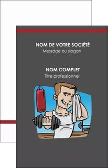 creer modele en ligne carte de visite sport musculation salle de musculation poids MLGI45957
