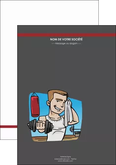 creation graphique en ligne flyers sport musculation salle de musculation poids MLGI45961
