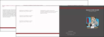realiser depliant 4 volets  8 pages  sport musculation salle de musculation poids MLGI45967