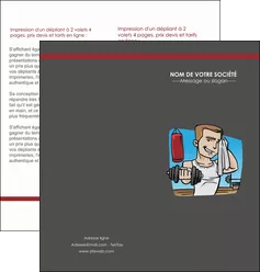 faire modele a imprimer depliant 2 volets  4 pages  sport musculation salle de musculation poids MLGI45973
