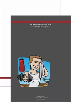 exemple affiche sport musculation salle de musculation poids MLGI45975