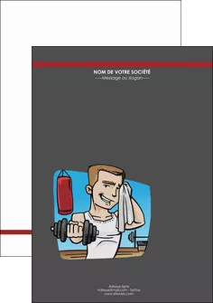 maquette en ligne a personnaliser affiche sport musculation salle de musculation poids MLGI45981