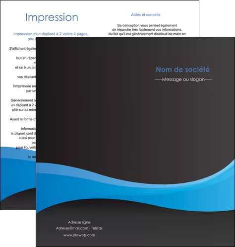 maquette en ligne a personnaliser depliant 2 volets  4 pages  texture contexture structure MIFBE46373