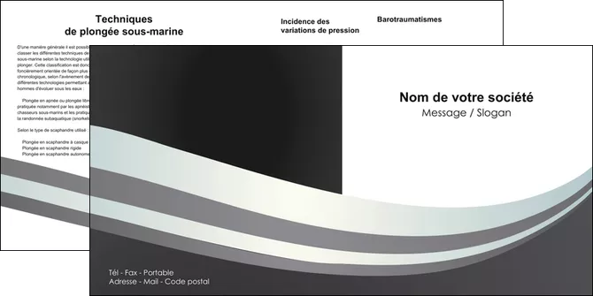 modele en ligne depliant 2 volets  4 pages  standard texture abstrait MIFCH46475