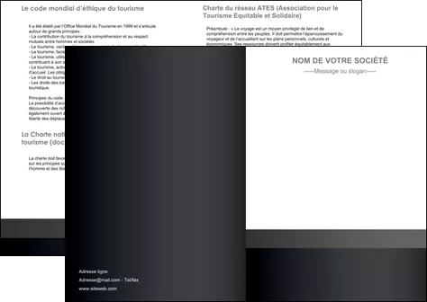 exemple depliant 2 volets  4 pages  standard texture contexture MIFCH47353