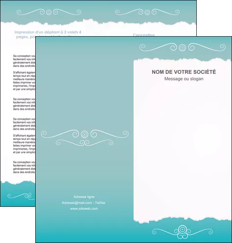 creation graphique en ligne depliant 2 volets  4 pages  texture contexture structure MIFCH47577