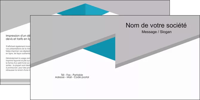 exemple depliant 2 volets  4 pages  texture contexture structure MIF48069