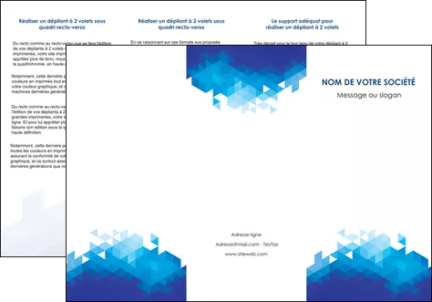 realiser depliant 3 volets  6 pages  texture contexture structure MIFBE48205