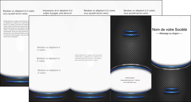 modele depliant 4 volets  8 pages  texture contexture structure MLIGCH49117