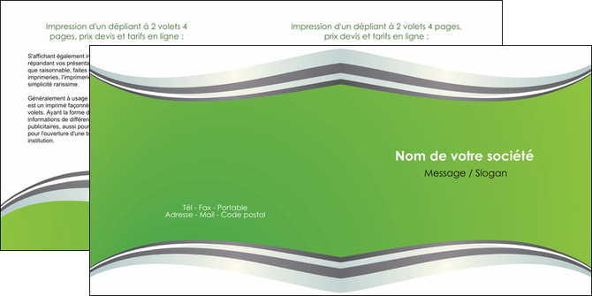 faire depliant 2 volets  4 pages  texture contexture structure MLGI49165