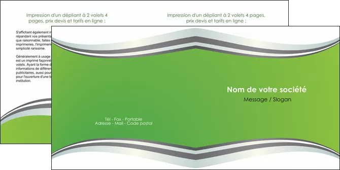 faire depliant 2 volets  4 pages  texture contexture structure MLGI49165