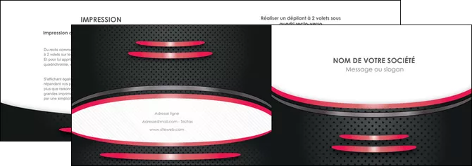 maquette en ligne a personnaliser depliant 2 volets  4 pages  texture contexture structure MIF49525