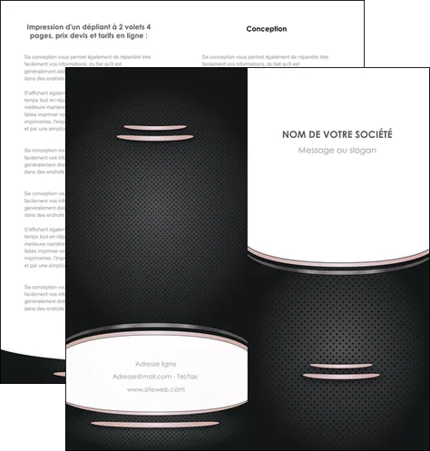 creation graphique en ligne depliant 2 volets  4 pages  texture contexture structure MLGI49891