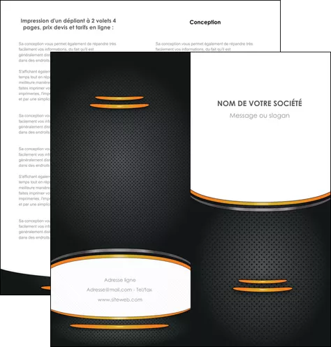 cree depliant 2 volets  4 pages  texture contexture structure MLIGLU49943