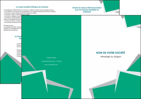 exemple depliant 2 volets  4 pages  texture contexture structure MLGI50203