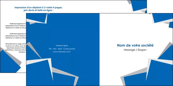 cree depliant 2 volets  4 pages  texture contexture structure MLGI50929