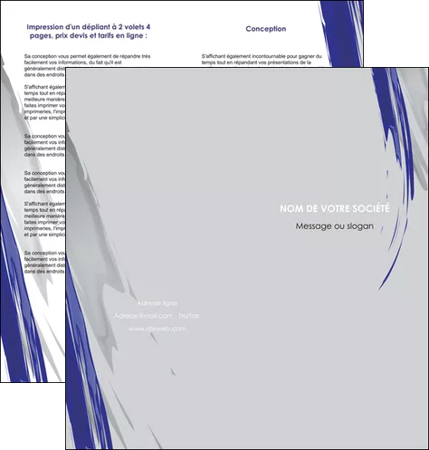 faire modele a imprimer depliant 2 volets  4 pages  texture contexture structure MLGI51443