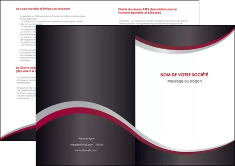 modele depliant 2 volets  4 pages  texture contexture structure MIFBE51487
