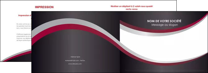 modele en ligne depliant 2 volets  4 pages  texture contexture structure MLIGLU51509