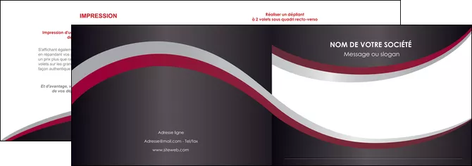 personnaliser modele de depliant 2 volets  4 pages  texture contexture structure MIFBE51511