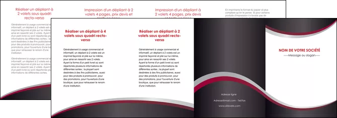impression depliant 4 volets  8 pages  texture contexture structure MID51531