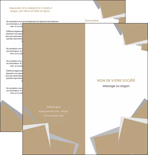 maquette en ligne a personnaliser depliant 2 volets  4 pages  texture contexture structure MLGI51551