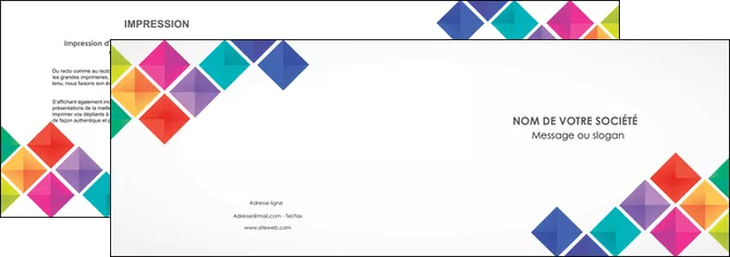 creer modele en ligne depliant 2 volets  4 pages  arc en ciel cube colore MIFCH51715
