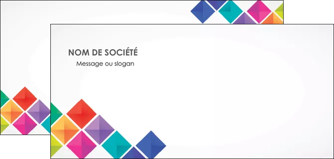 creation graphique en ligne flyers arc en ciel cube colore MID51733